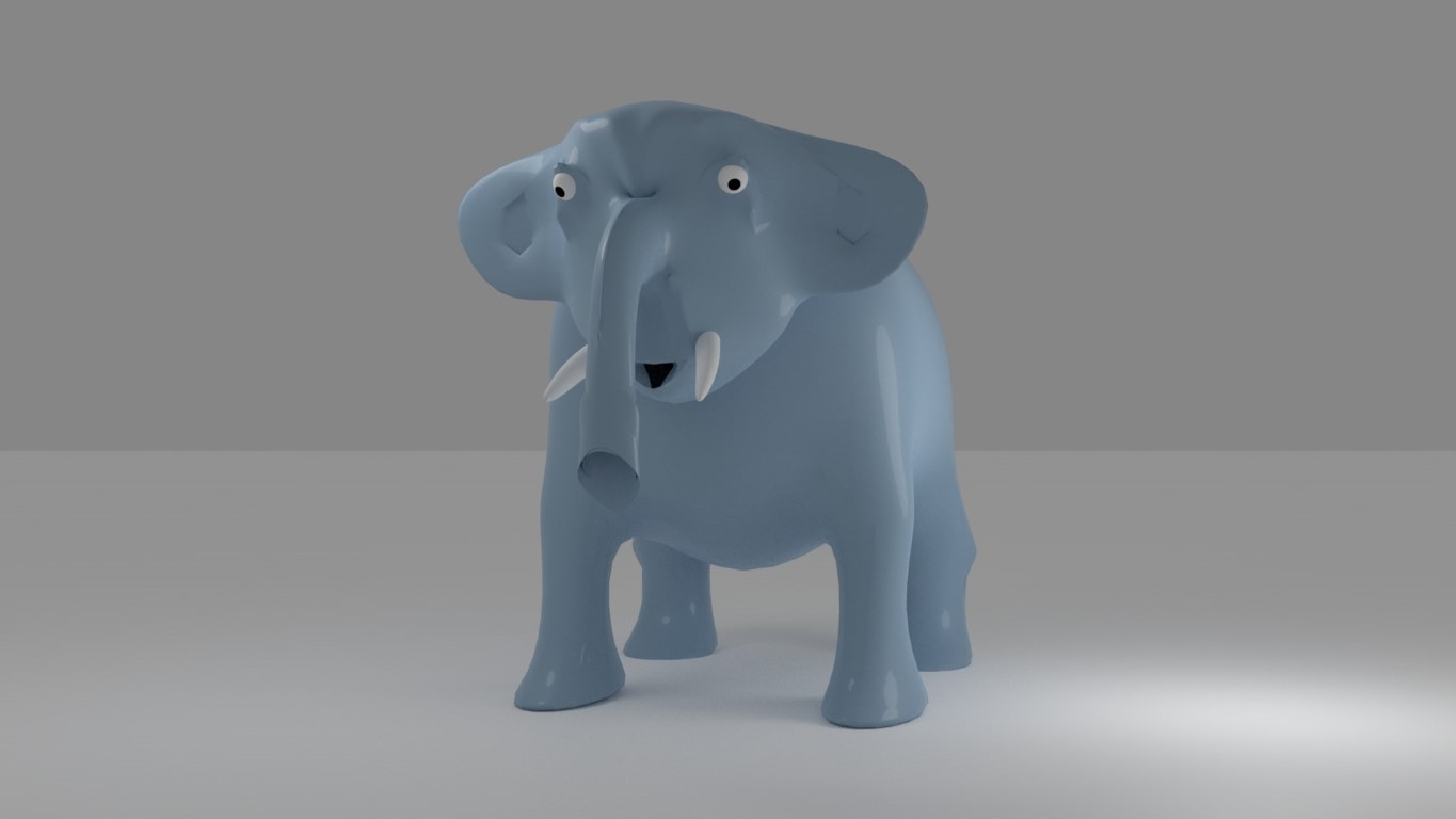 1 hässlicher Elefant